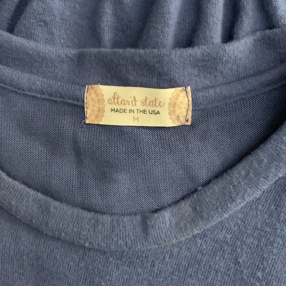 Altar’d state cropped cinched elastic hem long sleeved pullover - Picture 9 of 12